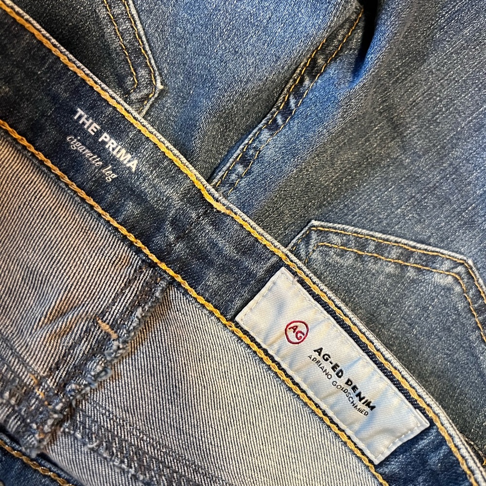 BNWT AG Adriano Goldschmied The Prima Cigarette Leg Skinny Soft Jeans , size 25 - Picture 5 of 6